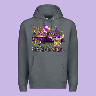 Happy Mardi Carnival With Truck Premium Hoodie Designed By Nancycooperartshop