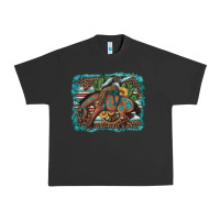 Pigment Black bucking bronco cowboy rodeo cactus and sunflowers Urban Heavy Tee - Artiststas