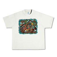 Pistachio bucking bronco cowboy rodeo cactus and sunflowers Urban Heavy Tee - Artiststas