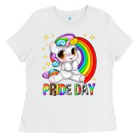 White pride day Ladies Tee - texasbilliewilder