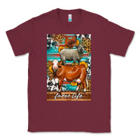 Burgundy Western Farm Life Classic Tee - LillyAllenDesigns
