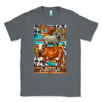 Charcoal Heather Western Farm Life Classic Tee - LillyAllenDesigns