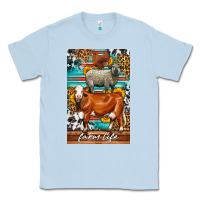 Dusty Blue Western Farm Life Classic Tee - LillyAllenDesigns