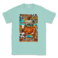 Seafoam Western Farm Life Classic Tee - LillyAllenDesigns