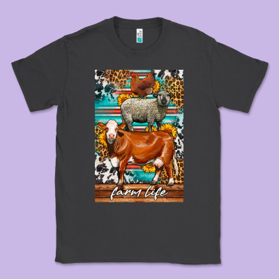 Western Farm Life Classic Tee Designed By Lillyallendesigns
