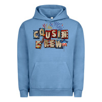 Pigment Pebble Blue Cousin crew 4th of july Urban Hoodie - CowGirlArtShop