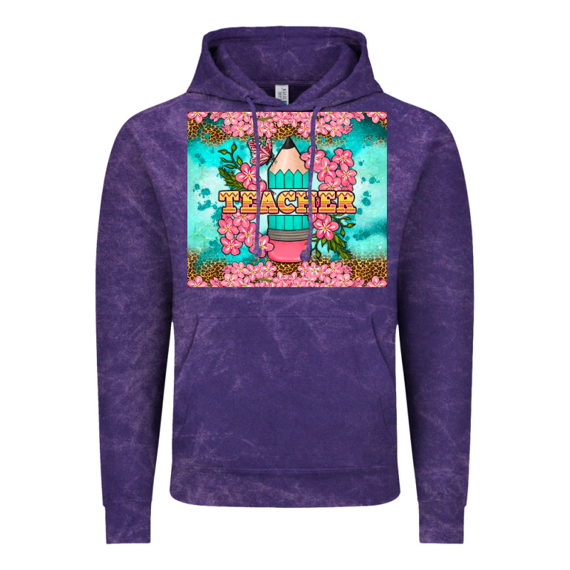 Teacher Floral Pencil Tumbler Vintage Hoodie by BundleAndBundleShop | Teevron