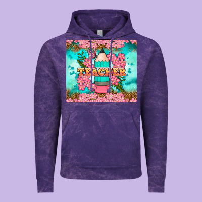 Teacher Floral Pencil Tumbler Vintage Hoodie Designed By Bundleandbundleshop