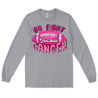 Heather Grey go fight tackle cancer Long Sleeve Tee - MaliasSmallBusiness