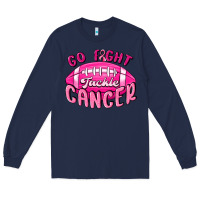 Navy go fight tackle cancer Long Sleeve Tee - MaliasSmallBusiness