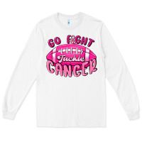 White go fight tackle cancer Long Sleeve Tee - MaliasSmallBusiness