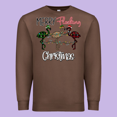 Merry Flocking Christmas Premium Sweatshirt Designed By Bettercallsaul