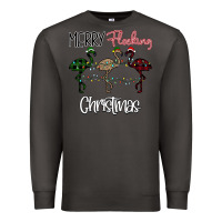 Smoke Merry Flocking Christmas Premium Sweatshirt - Bettercallsaul
