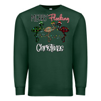 Sports Green Merry Flocking Christmas Premium Sweatshirt - Bettercallsaul