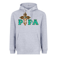 Heather Grey Papa Jesus with Cross Heavyweight Hoodie - Bettercallsaul