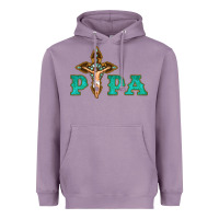 Lavender Papa Jesus with Cross Heavyweight Hoodie - Bettercallsaul