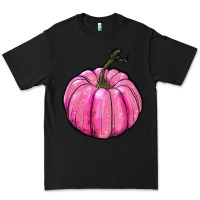 Black breast cancer awereness pumpkin Premium Tee - RanaPortraitStore
