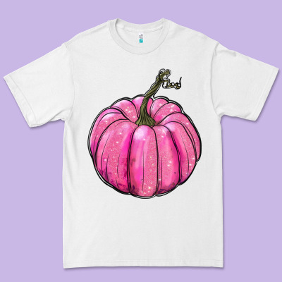 Breast Cancer Awereness Pumpkin Premium Tee Designed By Ranaportraitstore