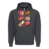 Smoke mexican pan dulce Zipper Hoodie - MaliasSmallBusiness