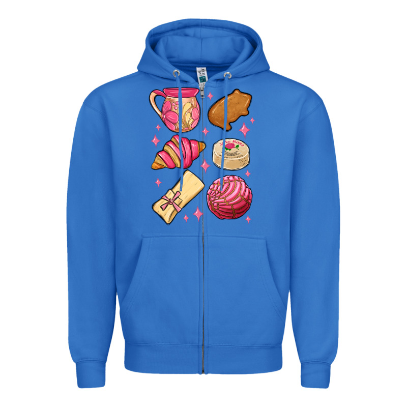 Mexican Pan Dulce Zipper Hoodie by MaliasSmallBusiness | Teevron