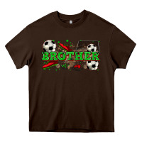 Chocolate Brown brother soccer Heavy Core Tee - Zillion Design Studio