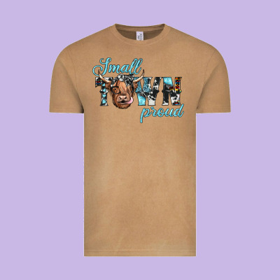 Small Town Proud Vintage Tee Designed By Jahusdesignshop
