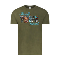 Vintage Olive small town proud Vintage Tee - JahusDesignShop