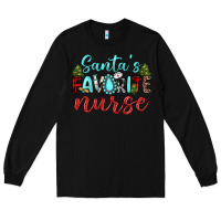 Black santa s favorite nurse Long Sleeve Tee - JahusDesignShop