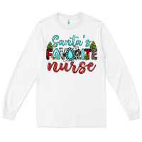 White santa s favorite nurse Long Sleeve Tee - JahusDesignShop