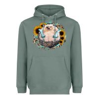 Sage Hedgehog with Sunflower Heavyweight Hoodie - Bettercallsaul
