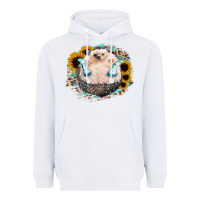 White Hedgehog with Sunflower Heavyweight Hoodie - Bettercallsaul