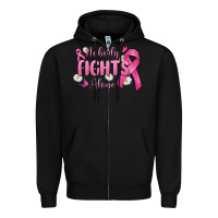 Black nobody fights alone Zipper Hoodie - MaliasSmallBusiness