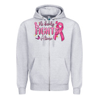 Heather Grey nobody fights alone Zipper Hoodie - MaliasSmallBusiness