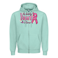 Seafoam nobody fights alone Zipper Hoodie - MaliasSmallBusiness