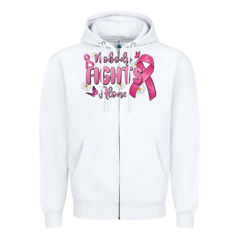 Nobody Fights Alone Zipper Hoodie by MaliasSmallBusiness | Teevron