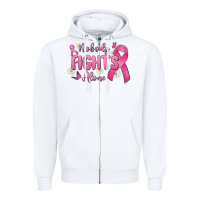 White nobody fights alone Zipper Hoodie - MaliasSmallBusiness