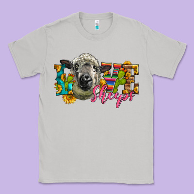 Western Love Sheeps Classic Tee Designed By Lillyallendesigns