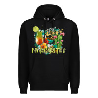 Black Midnight Margaritas Premium Hoodie - texasbilliewilder
