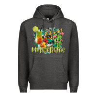 Charcoal Heather Midnight Margaritas Premium Hoodie - texasbilliewilder