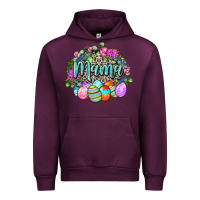 Mauve Wine Easter Mama Happy Easter Day Urban Hoodie - CowGirlArtShop