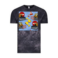 Cloud Black bulldozer seamles pattern Vintage Tee - BundleAndBundleShop