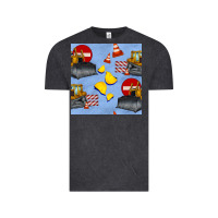 Bulldozer Seamles Pattern Vintage Tee | Teevron