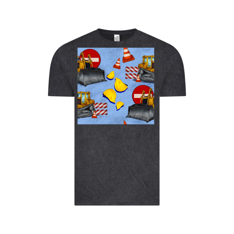 Bulldozer Seamles Pattern Vintage Tee by BundleAndBundleShop | Teevron
