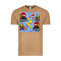 Vintage Camel bulldozer seamles pattern Vintage Tee - BundleAndBundleShop