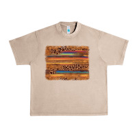 French Oak leopard serape background Urban Heavy Tee - AdoDesignShop