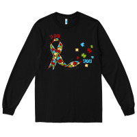 Black autism awareness Long Sleeve Tee - MaliasSmallBusiness