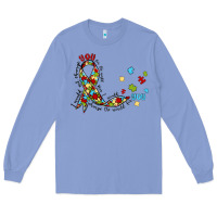 Colony Blue autism awareness Long Sleeve Tee - MaliasSmallBusiness