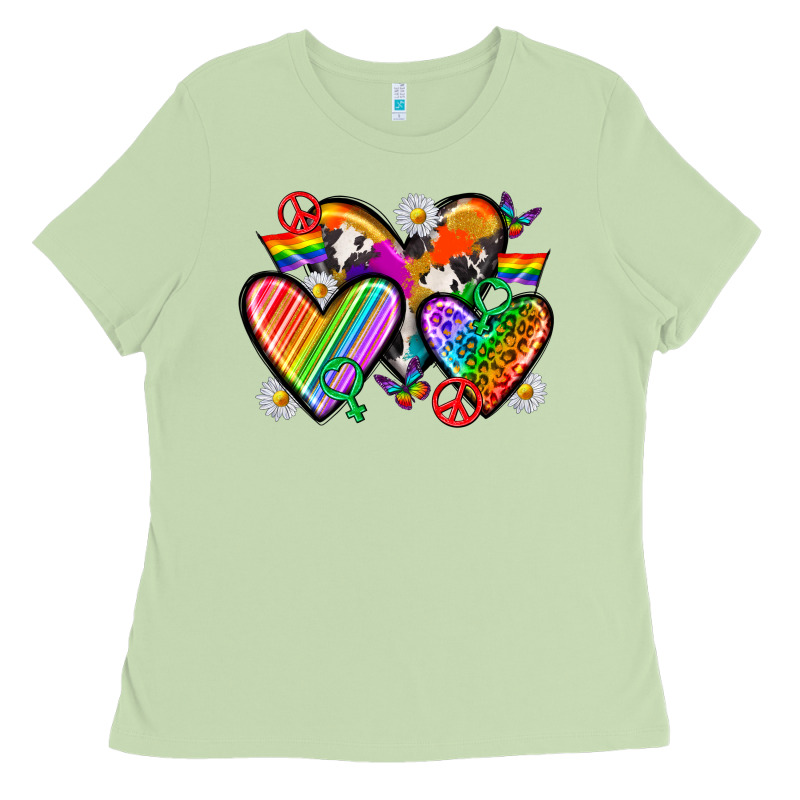 Pride Hearts Ladies Tee by texasbilliewilder | Teevron