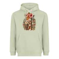 Matcha Giraffe with Floral Heavyweight Hoodie - Bettercallsaul