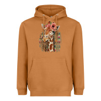 Meerkat Giraffe with Floral Heavyweight Hoodie - Bettercallsaul
